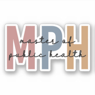MPH Master of Public Health Afstuderen Sticker
