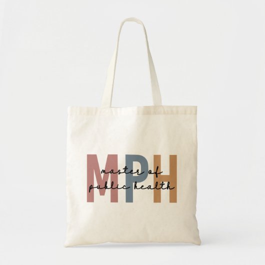 MPH Master of Public Health Afstuderen Tote Bag (Voorkant)