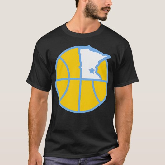 Mpls Lakers Basketbal T-shirt (Voorkant)