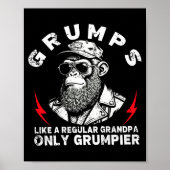 Mps Like A Regular Grandpa Only Mer Monkey (on Bac Poster (Voorkant)