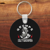 Mps Like A Regular Grandpa Only Mer Monkey (on Bac Sleutelhanger (Voorkant)