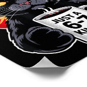 Mpy 6 7 Meme Cat Funny Gen Alpha Six Seven Cat Lov Poster (Hoek)