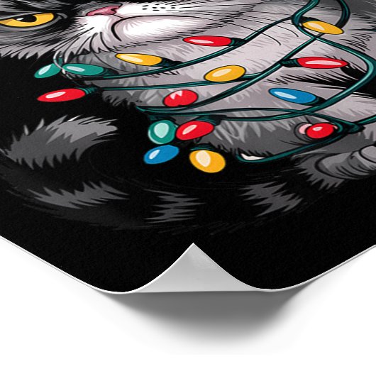 Mpy Christmas Cat Jolly Enough Funny Holiday  Poster (Hoek)