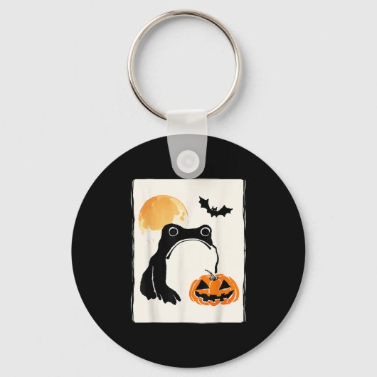 Mpy Frog Japanese Art Men Women Kids Funny Hallowe Sleutelhanger (Voorkant)