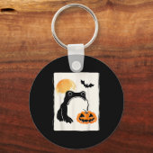 Mpy Frog Japanese Art Men Women Kids Funny Hallowe Sleutelhanger (Voorkant)