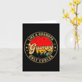 Mpy Like A Grandpa Only Cooler Retro For Papa Gran Kaart (Gele Bloem)