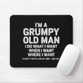 Mpy Old Man Funny Dad Husband Grandpa Humor  Muismat (Met muis)