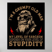 Mpy Old Man - My Level Of Sarcasm Funny Monkey (on Poster (Voorkant)