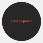 Mpy Tato Funny Thanksgiving Matching Couples Humor Ronde Sticker (Voorkant)