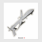 MQ-1 Predator, UAV-Vliegtuig Sticker (Vel)