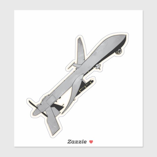 MQ-1 Predator, UAV-Vliegtuig Sticker (Vel)