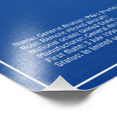 MQ-1 Predator UAV- Vliegtuigblauwdruk ABD Foto Afdruk (Hoek)