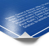 MQ-1 Predator UAV- Vliegtuigblauwdruk AD Foto Afdruk (Hoek)