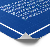 MQ-1 Predator UAV- Vliegtuigblauwdruk AD Poster (Hoek)