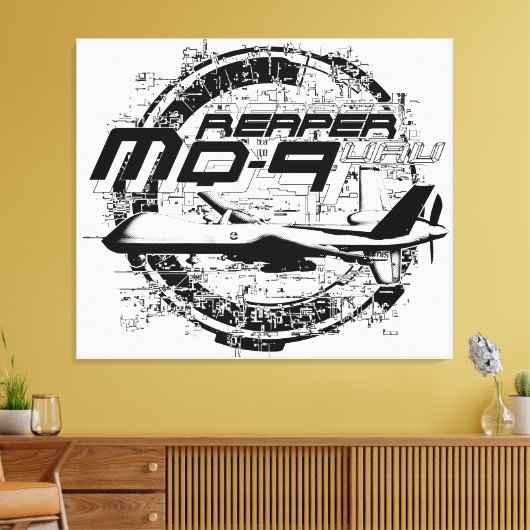 MQ-9 Reaper Canvas Afdruk (Insitu (Woonkamer))