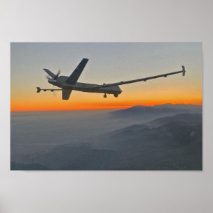 MQ-9 Reaper in Bergen Poster