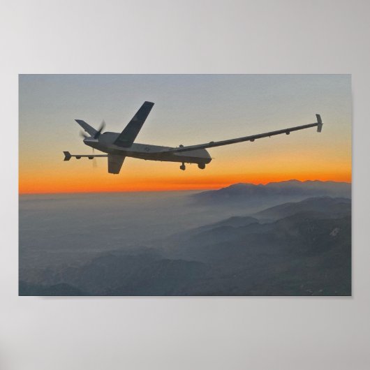 MQ-9 Reaper in Bergen Poster (Voorkant)