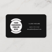 MQ-9 Reaper Pilot met Squadron Patch Visitekaartje (Achterkant)