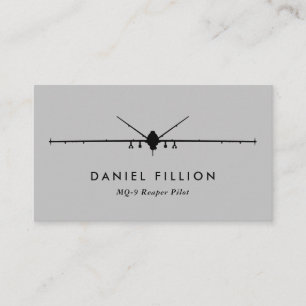MQ-9 Reaper Pilot met Squadron Patch Visitekaartje