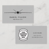 MQ-9 Reaper Pilot met Squadron Patch Visitekaartje (Voorkant / Achterkant)