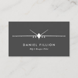 MQ-9 Reaper Pilot met Squadron Patch Visitekaartje