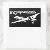 MQ-9 Reaper rechthoekschakelaars Rechthoekige Sticker (Tas)
