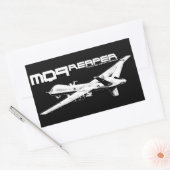 MQ-9 Reaper rechthoekschakelaars Rechthoekige Sticker (Envelop)