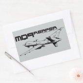 MQ-9 Reaper rechthoekschakelaars Rechthoekige Sticker (Envelop)