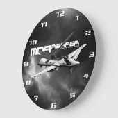 MQ-9 Reaper ronde (grote wandklok) Grote Klok (Hoek)