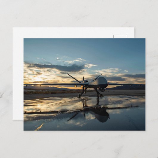 MQ-9 Reaper Sunrise Briefkaart (Voorkant / Achterkant)