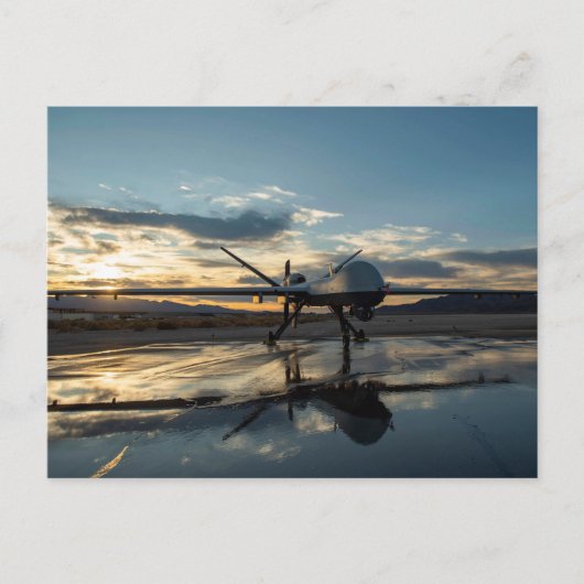 MQ-9 Reaper Sunrise Briefkaart (Voorkant)