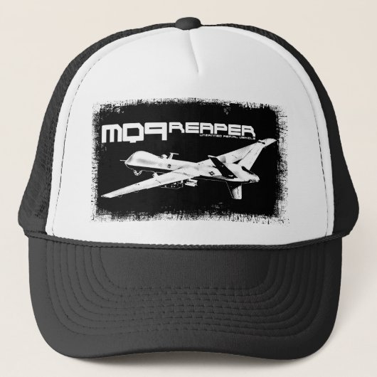MQ-9 Reaper Trucker Hat Pet (Voorkant)