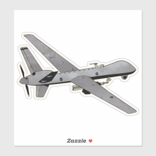 MQ-9 Reaper, UAV-Vliegtuig Sticker (Vel)
