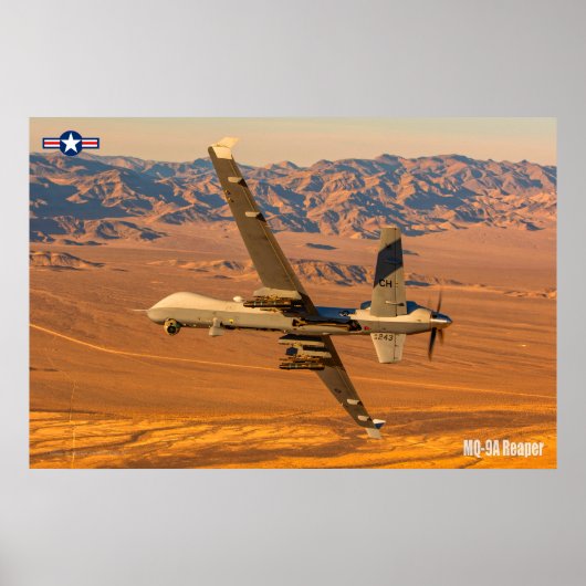 MQ-9A REAPER POSTER (Voorkant)