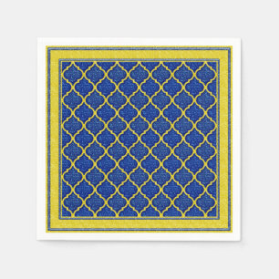 MQF-reeksen-blauw-geel-PAPIERNAPKINS Servetten