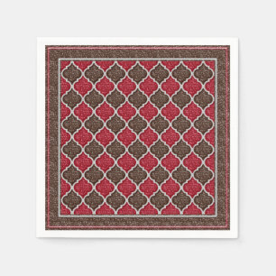 MQF-sequins-Chocolate-Cherry-PAPER NAPKINS Servetten