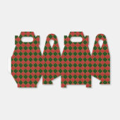 MQF-Sequins-Red-Dark Green-Gold-Gable Favor Boxes Bedankdoosjes (Uitgevouwen)