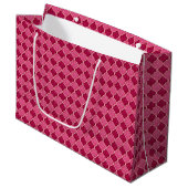 MQF Sequins-roze-Magenta-GIFT BAG L Large Cadeautasje (Voorkant Gekanteld)