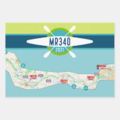 MR340 kaart met checkpoints 2021 paddlestops 3 Inpakpapier Vel (Voorkant 3)