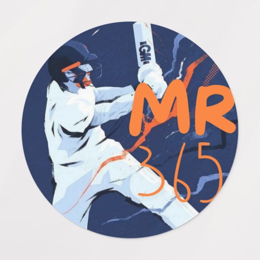 Mr 365 Cricket Stickers (Design 2)