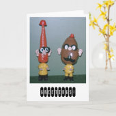 Mr Aardappelhoofd Kaart (Gele Bloem)