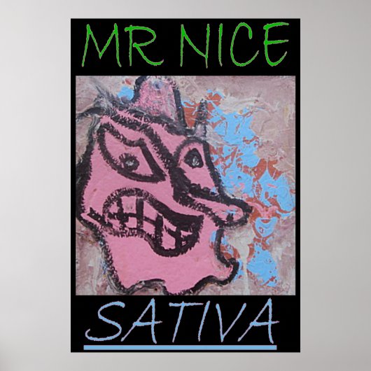 MR AARDIG SATIVA POSTER (Voorkant)