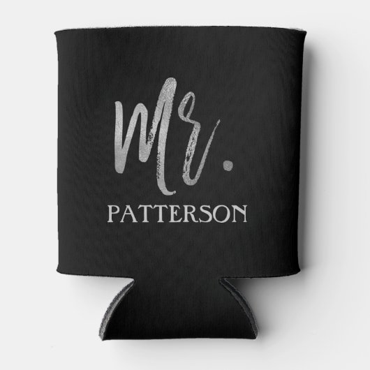 Mr Achternaam Silver Foil Koelbox Blikjeskoeler (Voorkant)