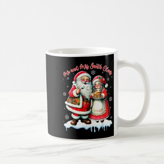 Mr &amp; Mrs Santa Claus Christmas Matching Couple Koffiemok (Rechts)