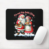 Mr &amp; Mrs Santa Claus Christmas Matching Couple Muismat (Met muis)