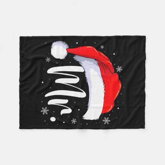 Mr And Mrs Claus Couples Matching Christmas Pajama Fleece Deken (Voorkant (Horizontaal))