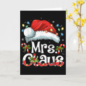 Mr And Mrs Claus Couples Matching Christmas Pajama Kaart (Gele Bloem)