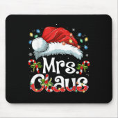 Mr And Mrs Claus Couples Matching Christmas Pajama Muismat (Voorkant)