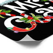 Mr And Mrs Claus Couples Matching Christmas Pajama Poster (Hoek)