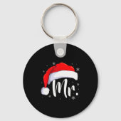 Mr And Mrs Claus Couples Matching Christmas Pajama Sleutelhanger (Voorkant)